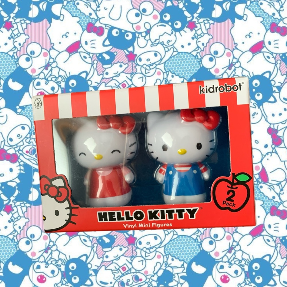 Hello kitty kidrobot vinyl mini figures